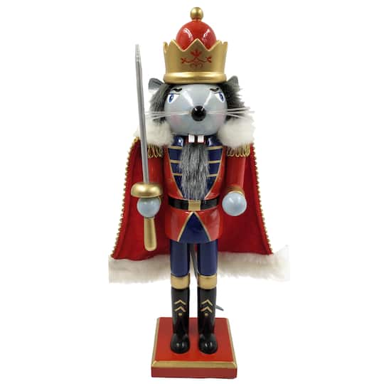 Santa's Workshop 14" Mouse King Nutcracker By Santasworkshop | 4" x 4" x 14" | Michaels®